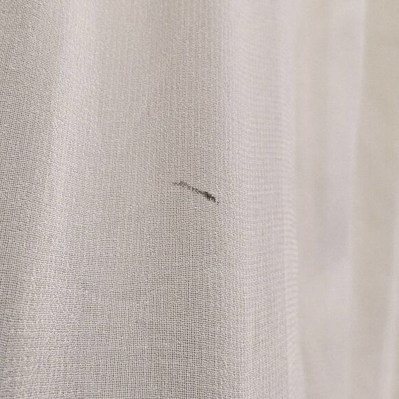 Ivory Chiffon boho FREEWAY Top sz S - Picture 6 of 7